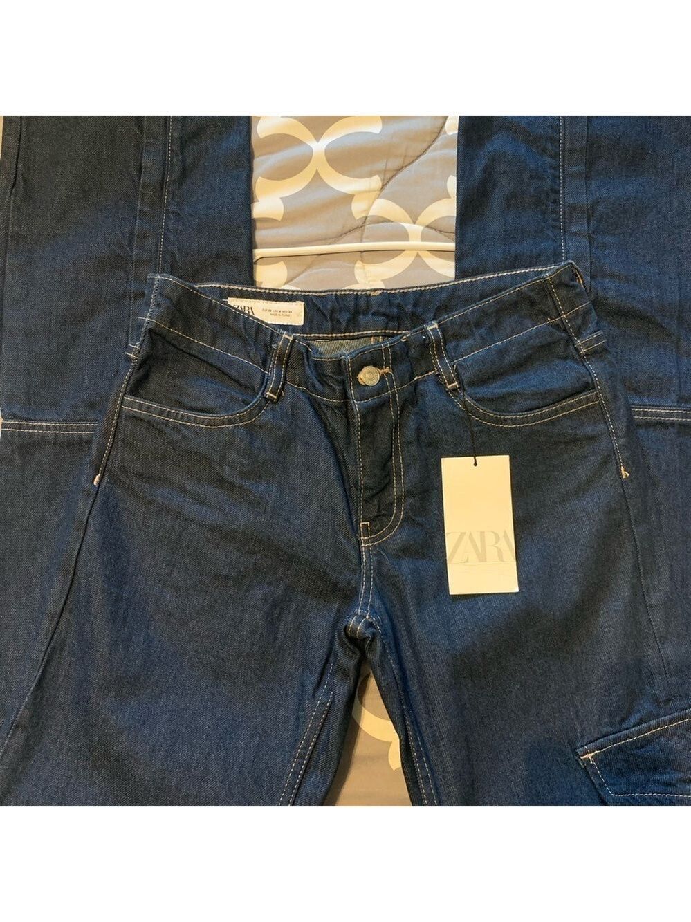 Women's Zara Denim Jeans Size 4 - Picture 8 of 9